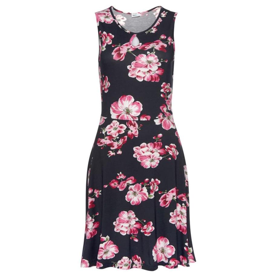 BEACH TIME BEACH TIME Zomerjurk navy / pink / wit -