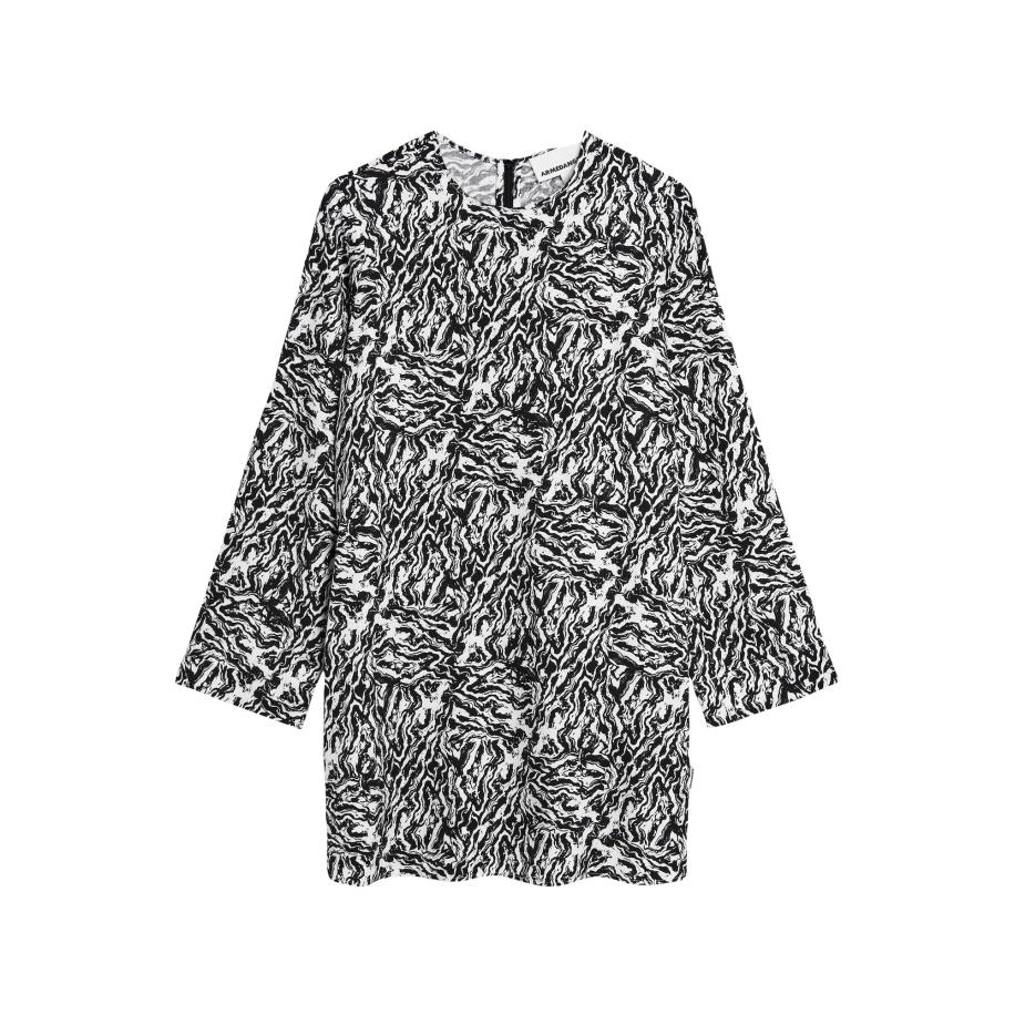 Armedangels ARMEDANGELS Jurk ALINUNAA STONEY ecru / zwart -