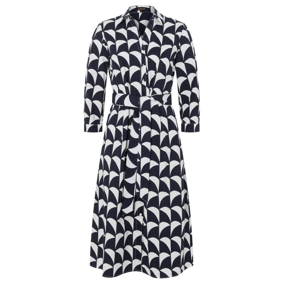 More & More MORE & MORE Blousejurk donkerblauw / wit -