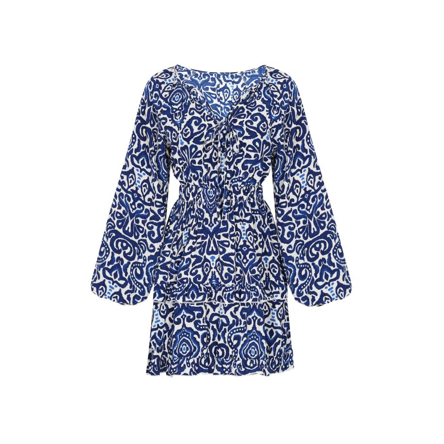 ebeeza ebeeza Jurk blauw / donkerblauw / wit -
