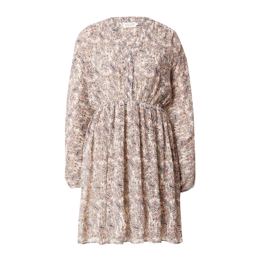 Molly Bracken Molly BRACKEN Blousejurk bruin / aubergine / offwhite -