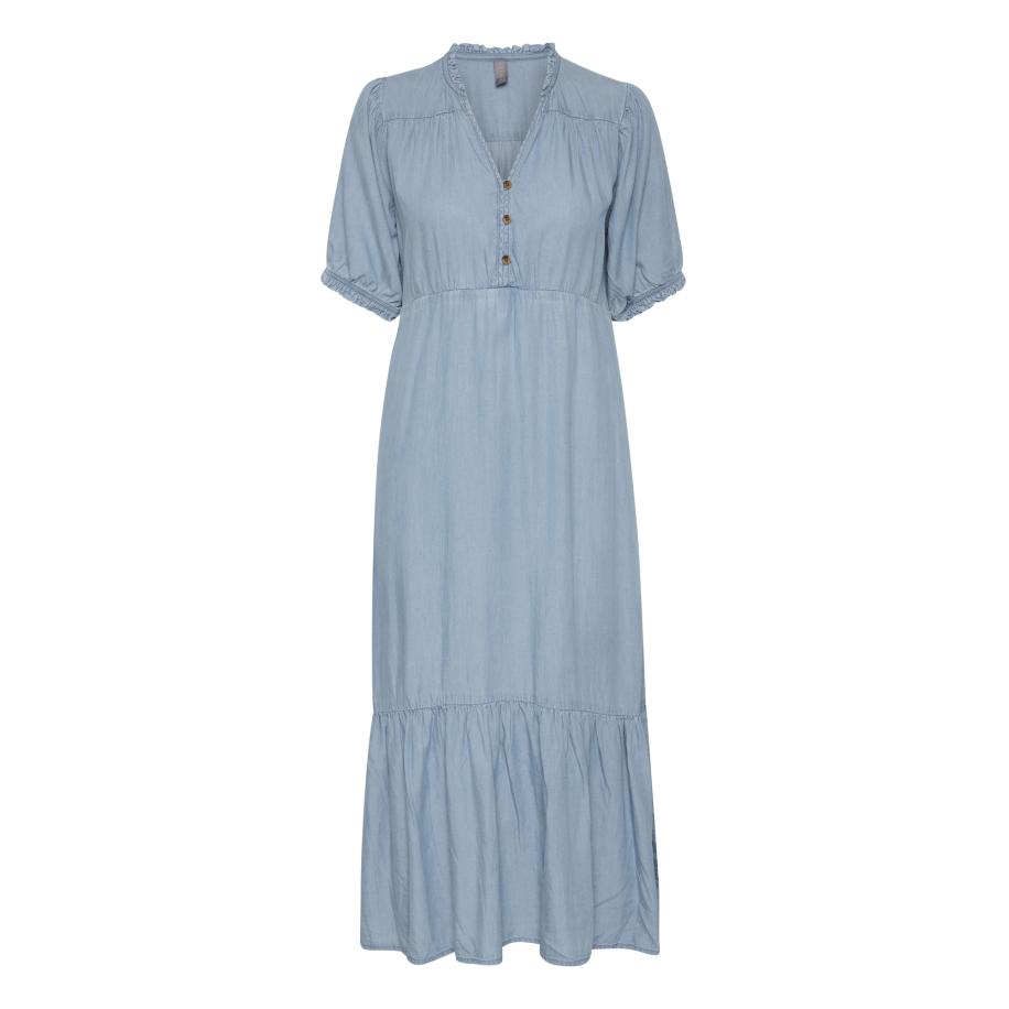 Culture CULTURE Jurk Aurelia blauw denim -