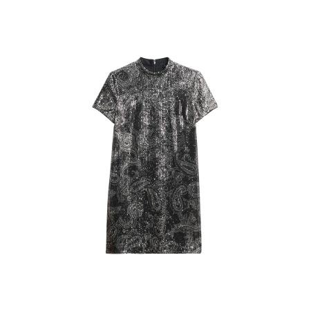 Superdry Jurk zwart / zilver