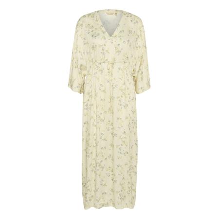 Culture CULTURE Jurk Billie pasteelgeel / grijs / groen