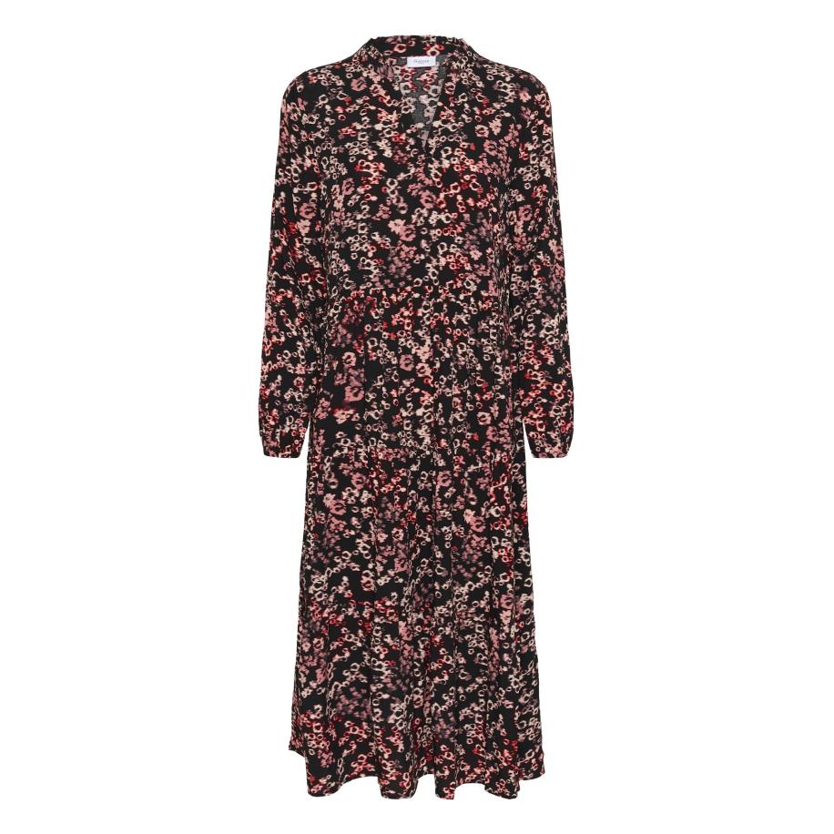 Saint Tropez SAINT TROPEZ Blousejurk EdaSZ geel / groen / oudroze / zwart -