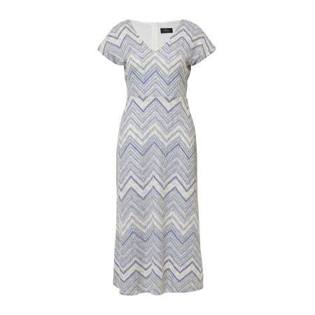 s.Oliver BLACK LABEL Jurk blauw / hemelsblauw / geel / wit