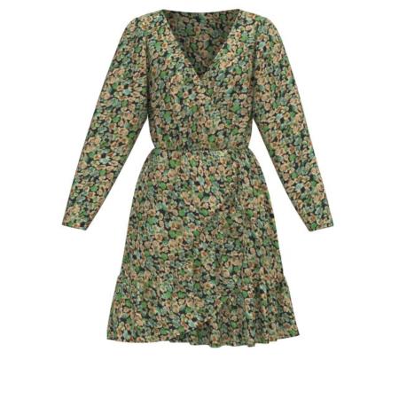 Pieces PIECES Jurk Giuliana bruin / groen / zwart