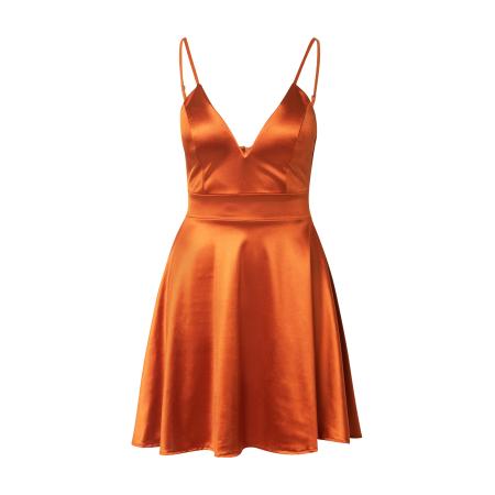 WAL G. WAL G. Cocktailjurk ALAIA donkeroranje