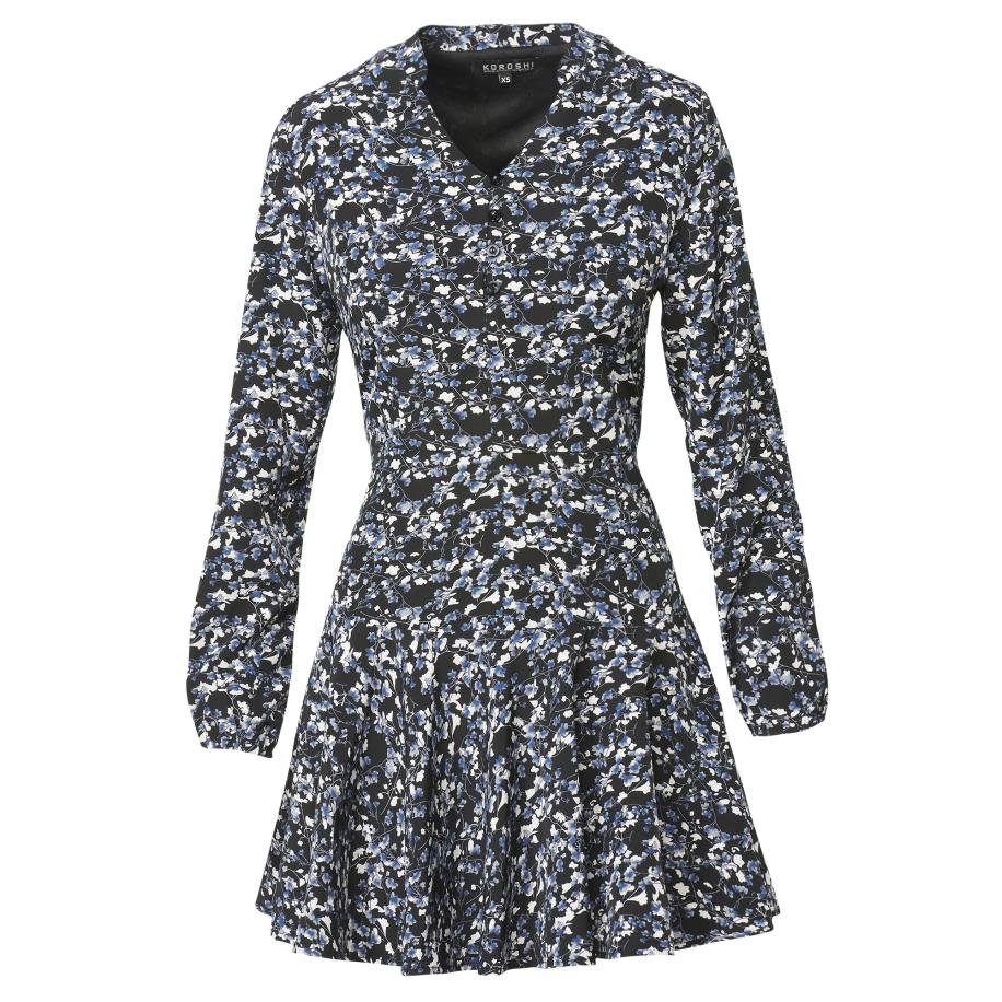 KOROSHI KOROSHI Jurk KOROSHI zwart -