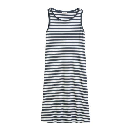 Marc O'Polo Marc OPolo Zomerjurk donkerblauw / wit