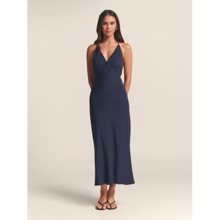 St MRLO Jurk LUELLA MIDI DRESS blauw