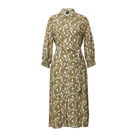 s.Oliver BLACK LABEL Blousejurk olijfgroen / pastelgroen / wit