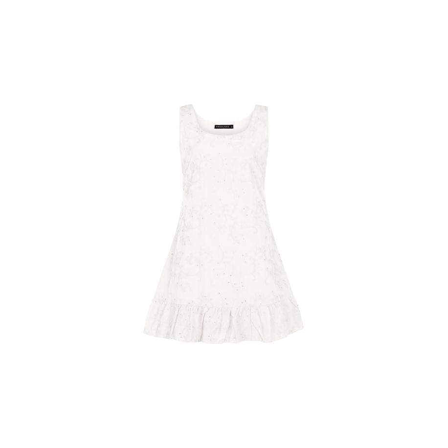 FRESHLIONS FRESHLIONS Jurk Avery wit -