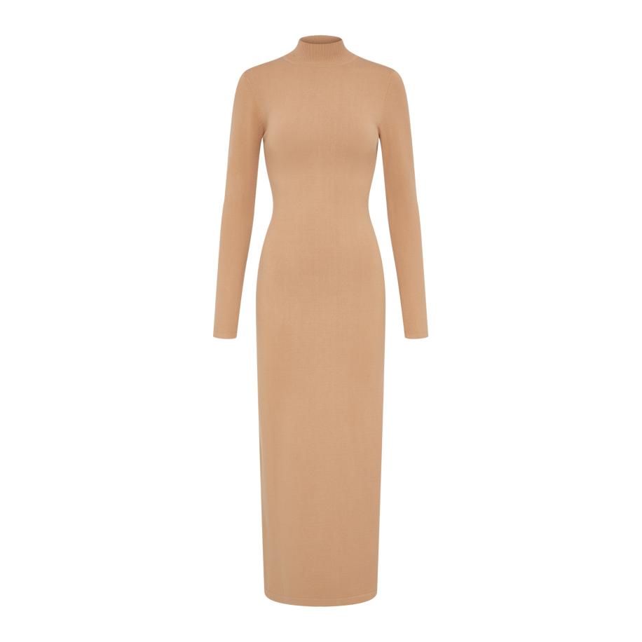 LeGer By Lena Gercke LeGer by Lena Gercke Gebreide jurk Imen camel -