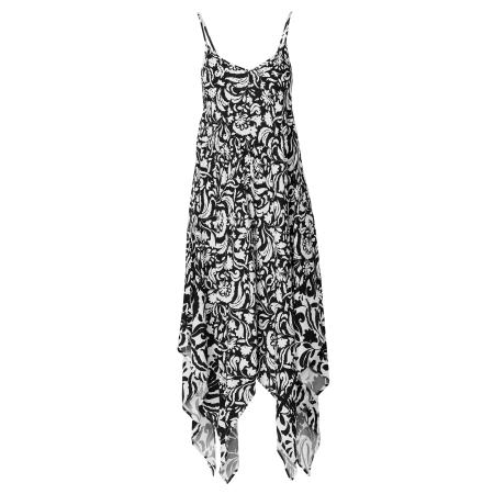 KOROSHI KOROSHI Zomerjurk zwart / wit