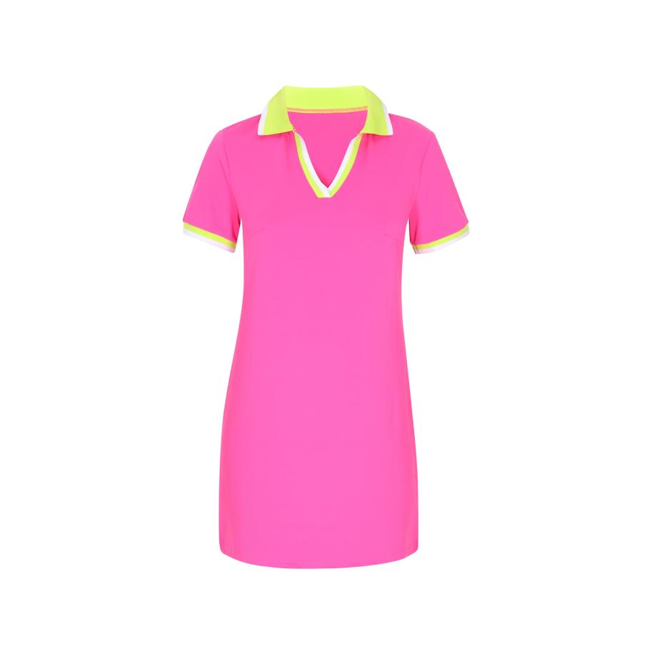 NALLY NALLY Gebreide jurk pink -