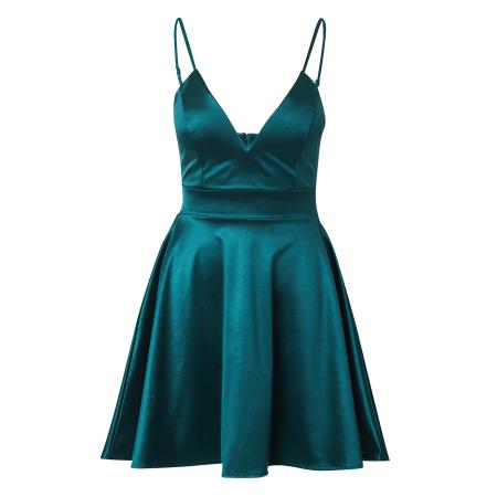 WAL G. WAL G. Cocktailjurk ALAIA cyaan blauw