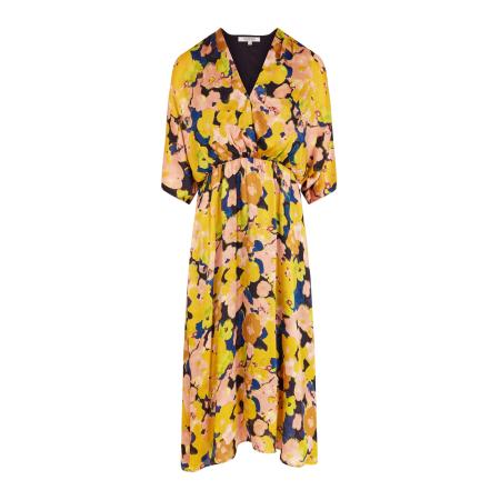 Morgan Morgan Jurk blauw / curry / rosa / zwart