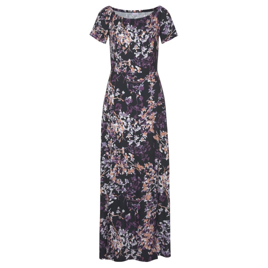 VIVANCE VIVANCE Zomerjurk gemengde kleuren / zwart -