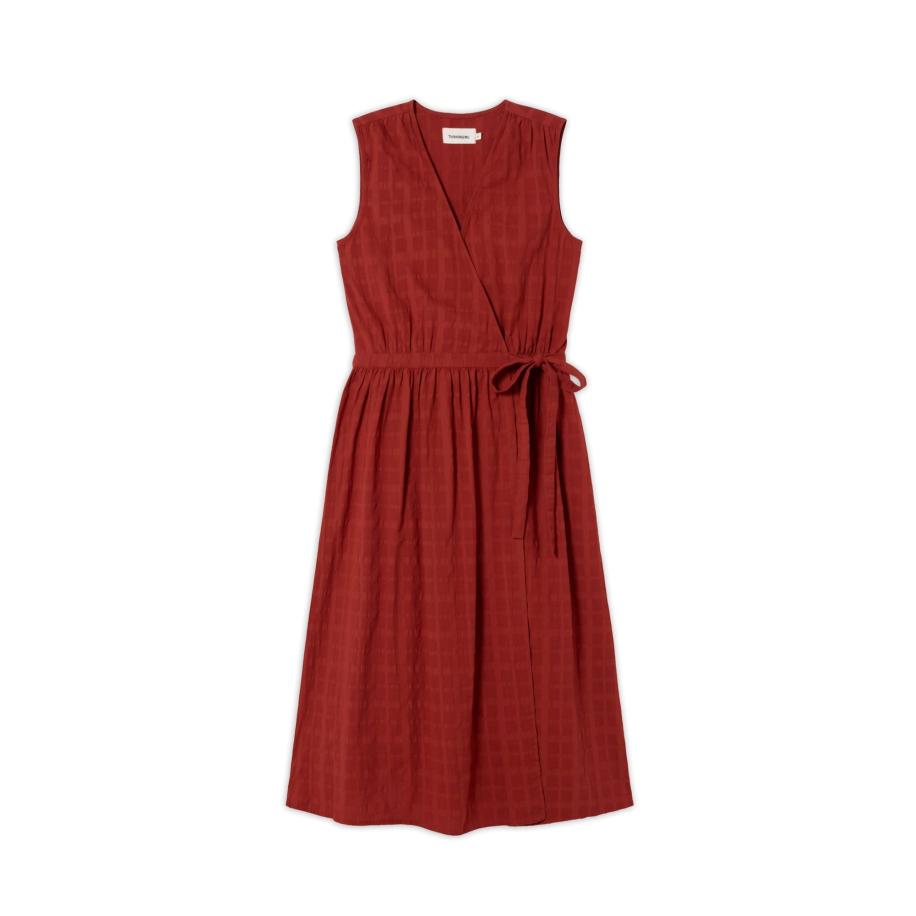 thinking mu Thinking MU Jurk AMAPOLA rood -