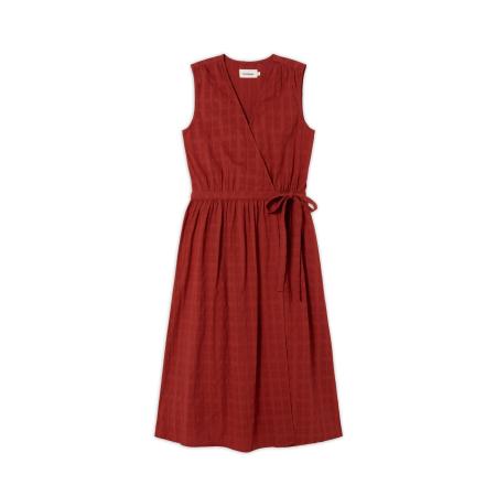 thinking mu Thinking MU Jurk AMAPOLA rood