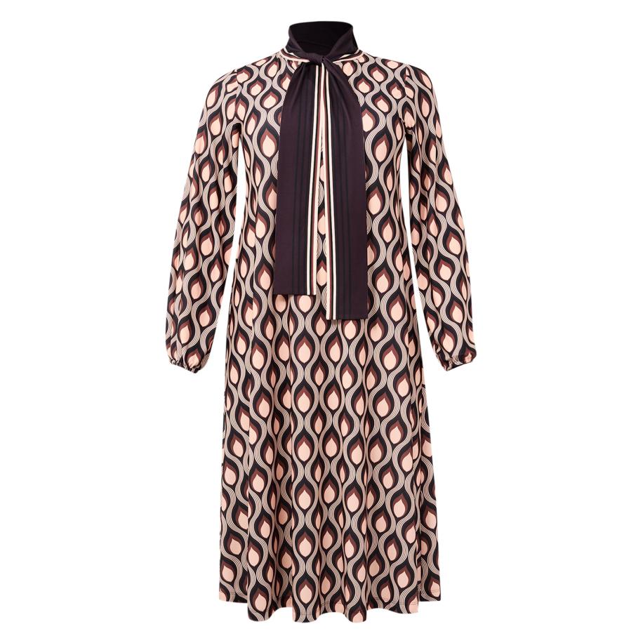 Yoek YOEK Jurk GOCCIA beige / bruin / braam -