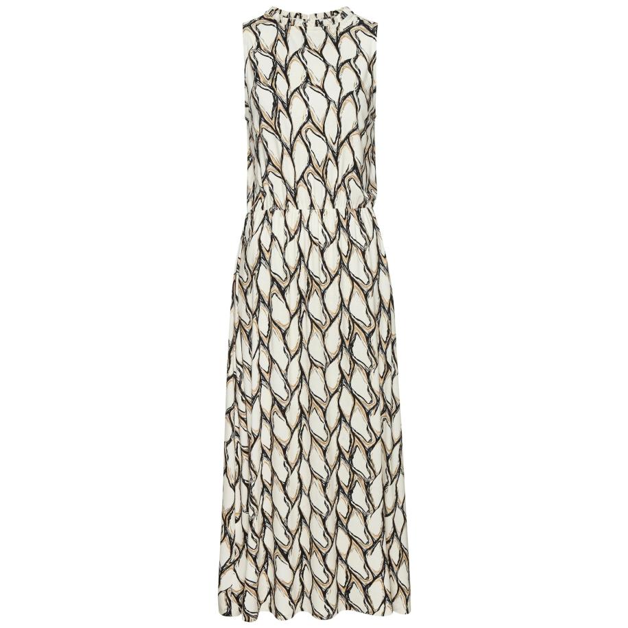 Lascana LASCANA Jurk beige / crème / zwart -