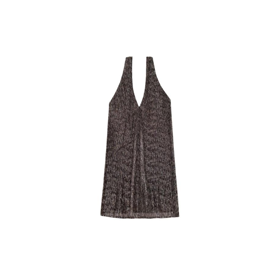 THE-ARE THE-ARE Jurk goud / zwart / zilver -