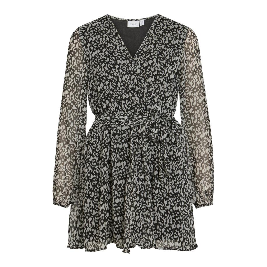 Vila VILA Jurk FALIA zwart / wit -