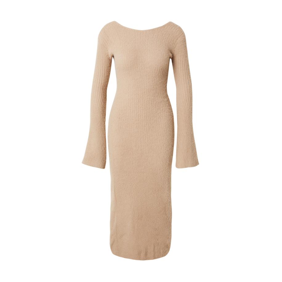 Misspap Misspap Gebreide jurk stone grey -