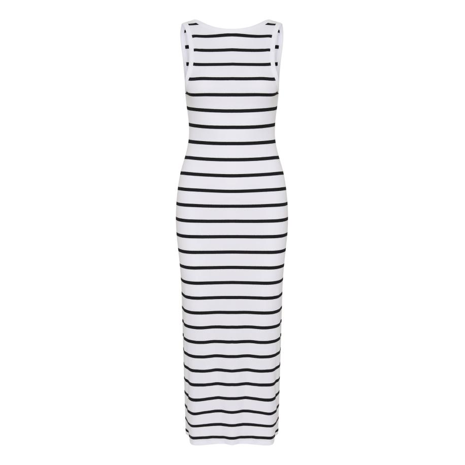 Gestuz Gestuz Zomerjurk Drew zwart / wit -