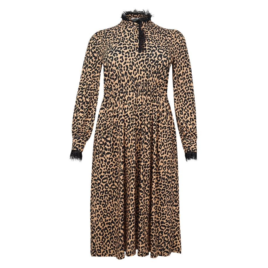 Yoek YOEK Jurk pasteloranje / zwart -