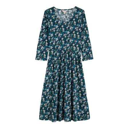 Seasalt Cornwall Seasalt Cornwall Jurk Enor petrol / donkergroen / zwart / wit