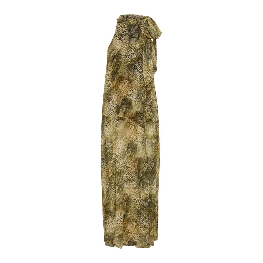 Gestuz Gestuz Jurk Sanka lichtbeige / mosterd / zwart -