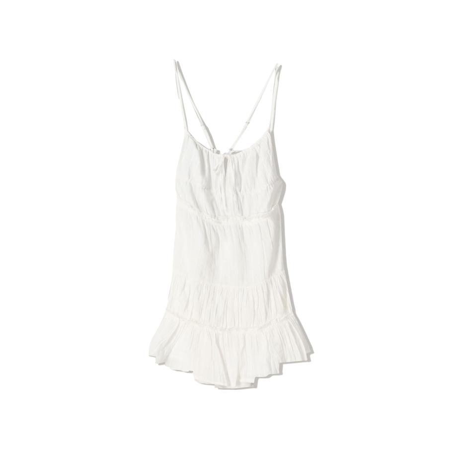 Bershka Zomerjurk wit Wit