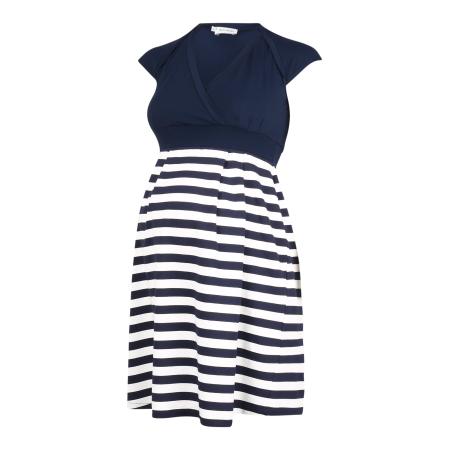 Bebefield Bebefield Jurk nachtblauw / wit