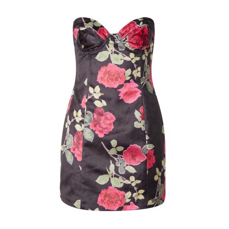 Nasty Gal Nasty Gal Cocktailjurk groen / rood / zwart