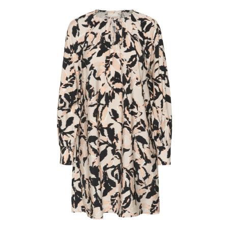 Kaffe Kaffe Jurk Paco beige / taupe / zwart / wit