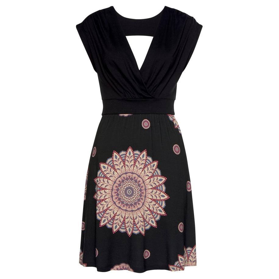 BEACH TIME BEACH TIME Strandjurk Mandala gemengde kleuren / zwart -