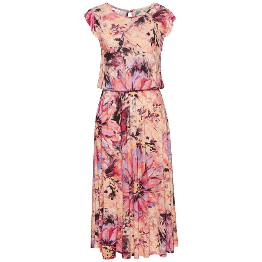 Lascana LASCANA Jurk lavendel / abrikoos / lichtroze / zwart -