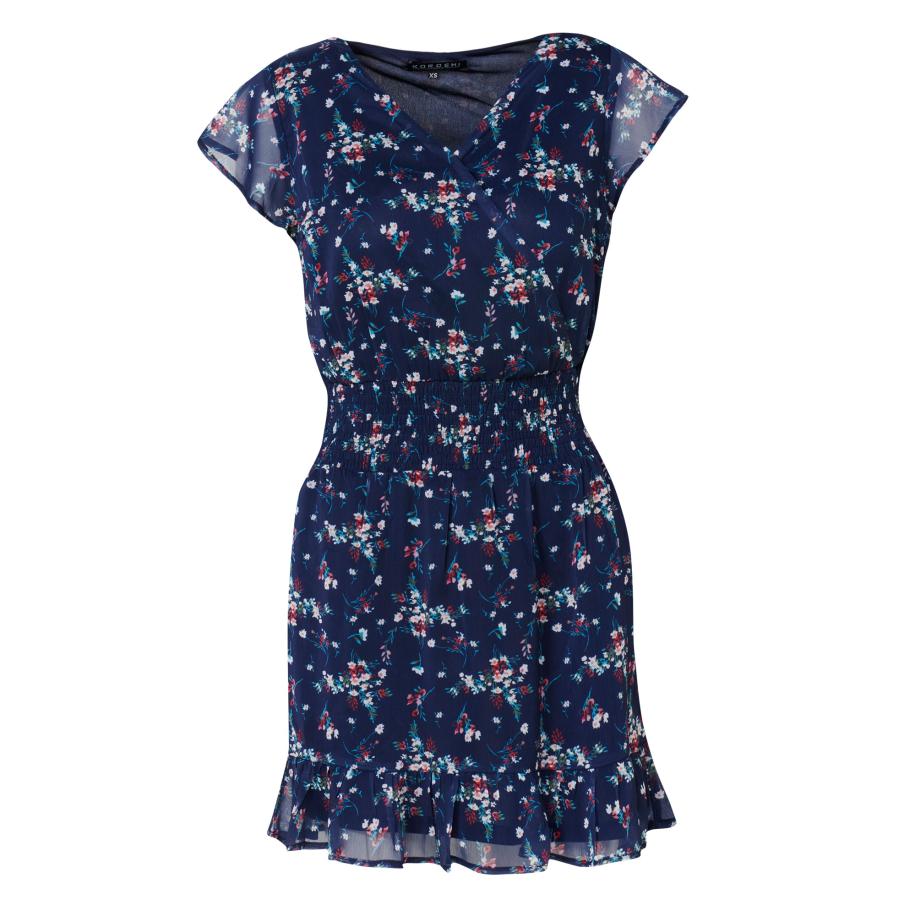KOROSHI KOROSHI Zomerjurk navy / rood / wit -