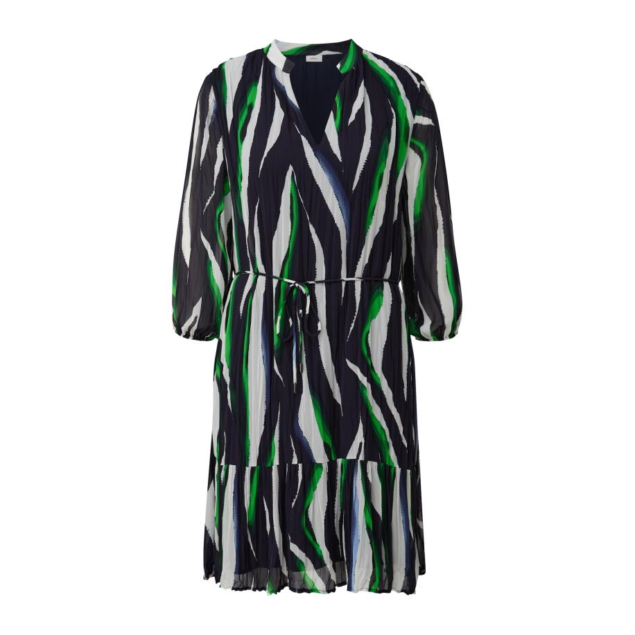 s.Oliver BLACK LABEL Jurk navy / groen / wit Multicolor