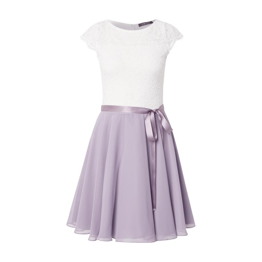 Swing SWING Cocktailjurk mauve / wit -