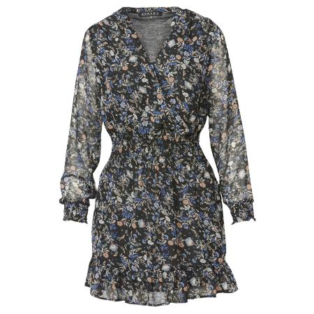 KOROSHI KOROSHI Jurk gemengde kleuren / zwart