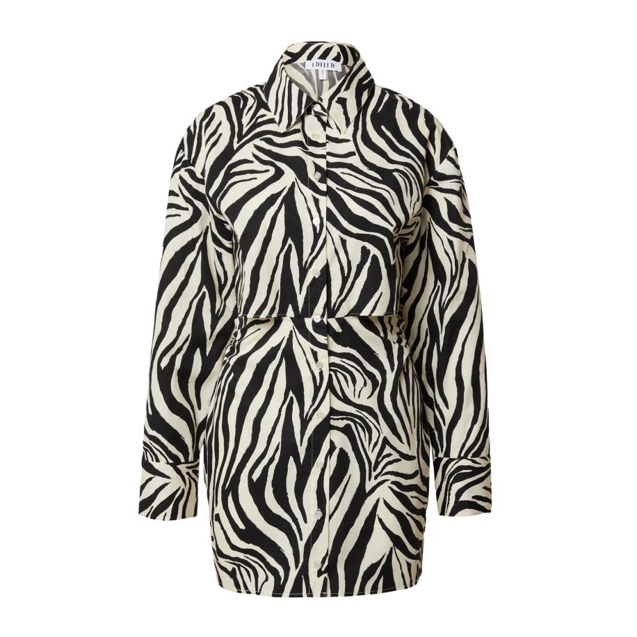 EDITED EDITED Blousejurk Chalyse zwart / offwhite -