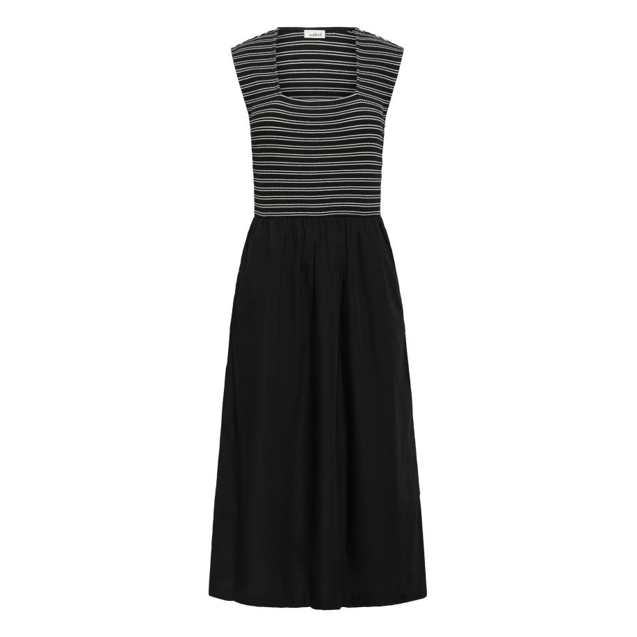 Soaked in Luxury SOAKED IN LUXURY Jurk Simone Phoebe donkergrijs / zwart -