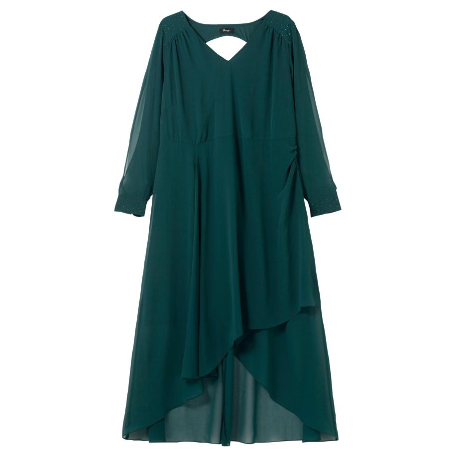 SHEEGO Avondjurk donkergroen Groen