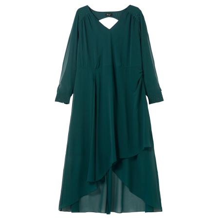 SHEEGO Avondjurk donkergroen