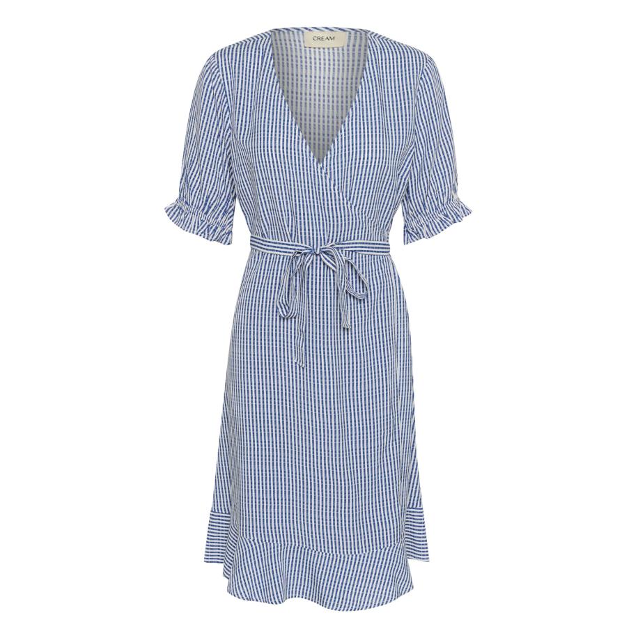 Cream Cream Jurk Tiah blauw / wit -