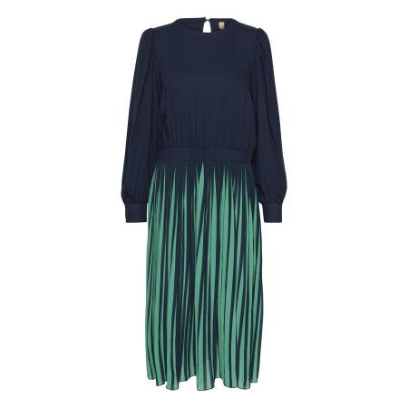 Culture CULTURE Jurk Carly navy / jade groen